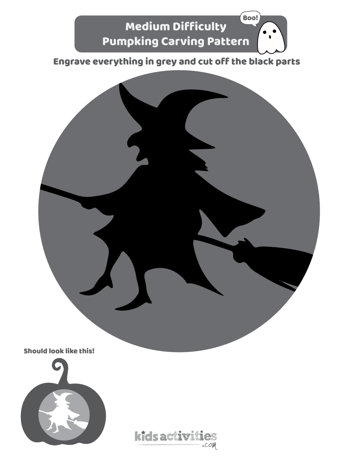 12 Free Pumpkin Stencils For Halloween Kids Activities Blog