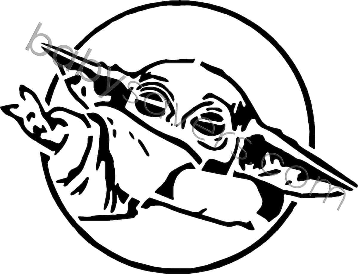 13 Free Baby Yoda Pumpkin Stencils For A Star Wars Halloween