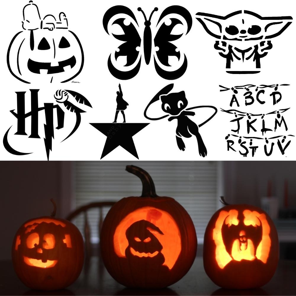 Zombie Pumpkin Stencil Scary Free Printable