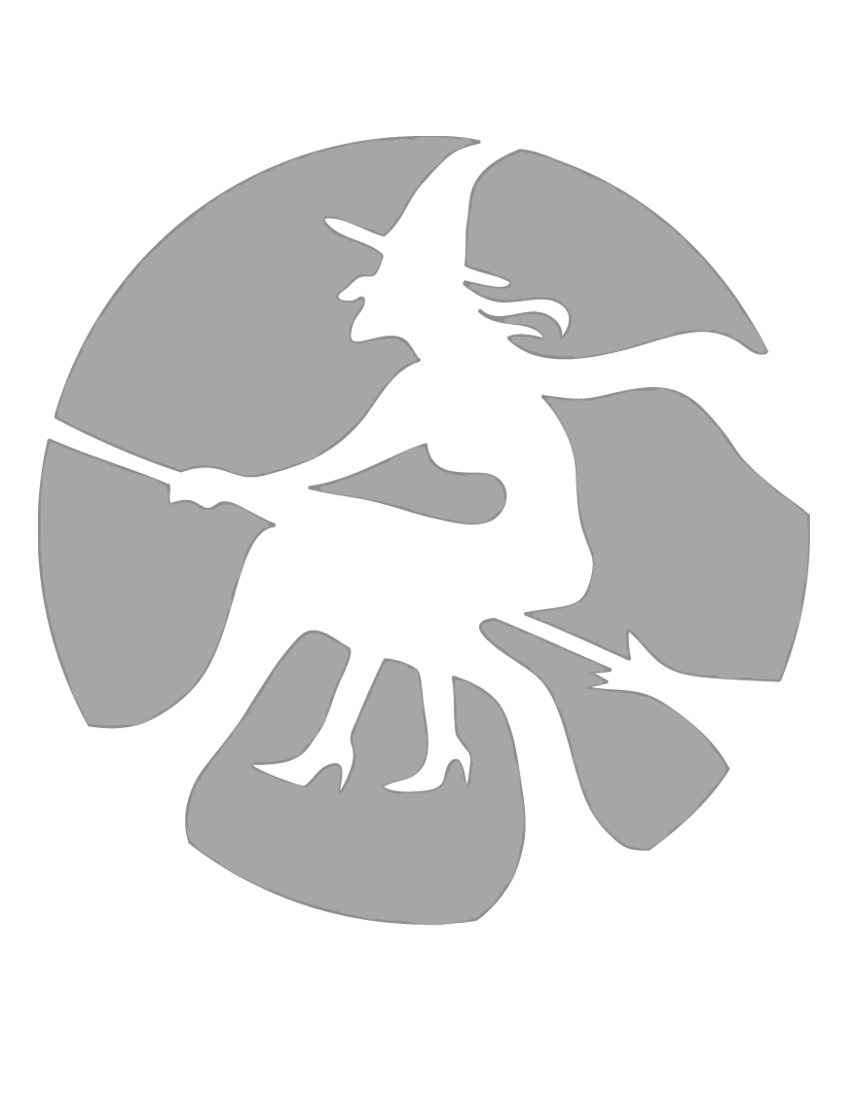 Witch Stencil For Pumpkins Free Printable
