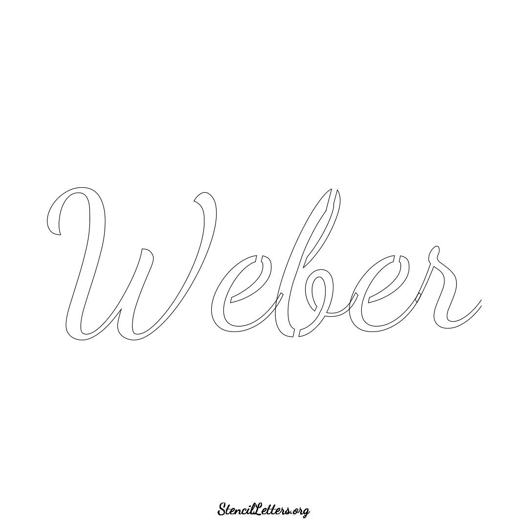 Weber Free Printable Family Name Stencils With 6 Unique Typography And Lettering Bridges Stencil Letters Org