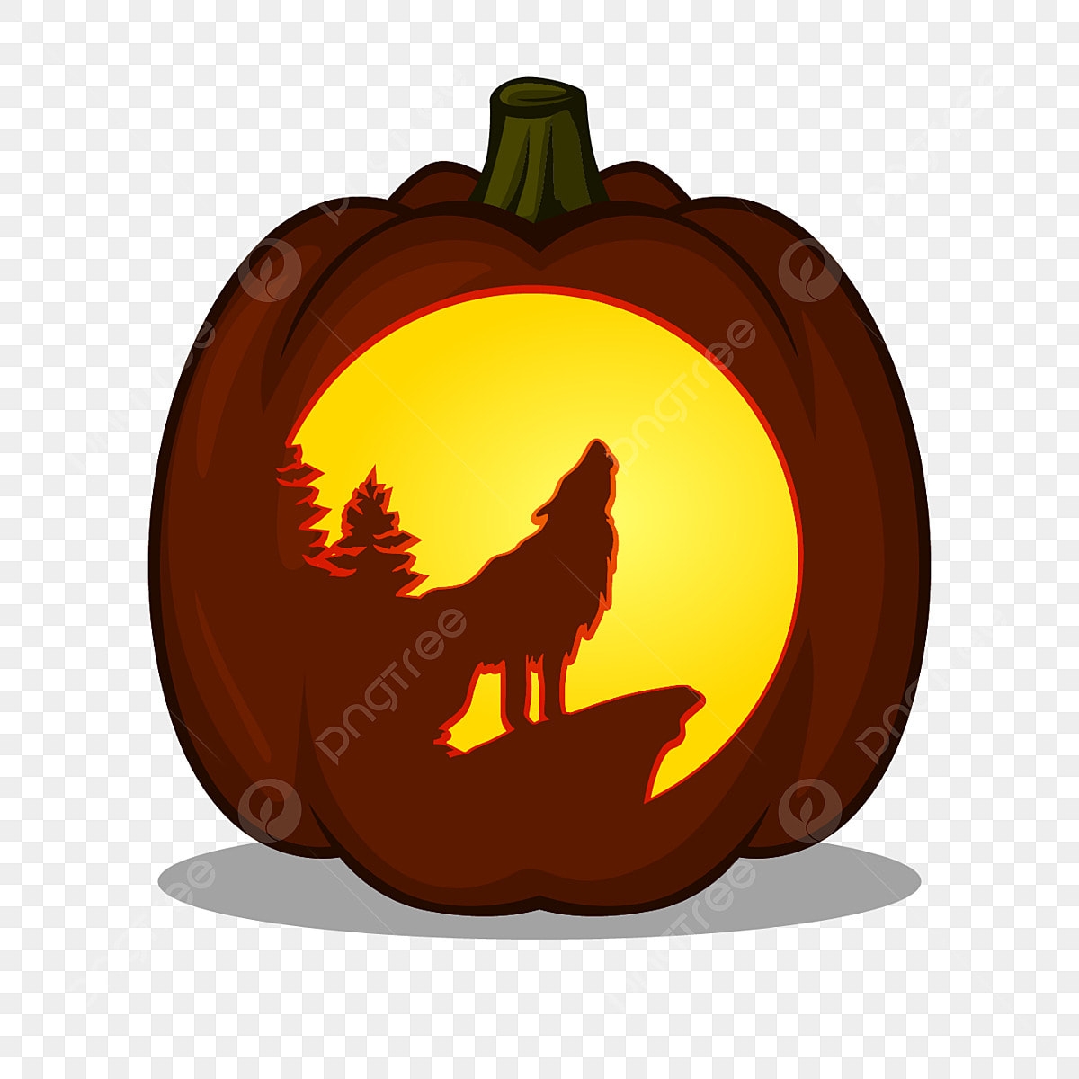Wolf Howl Clipart Hd PNG Wolf Howling Silhouette Design For Pumpkin Carving Ideas Include File Ready To Print Wolf Clipart Wolf Howling PNG Image For Free Download