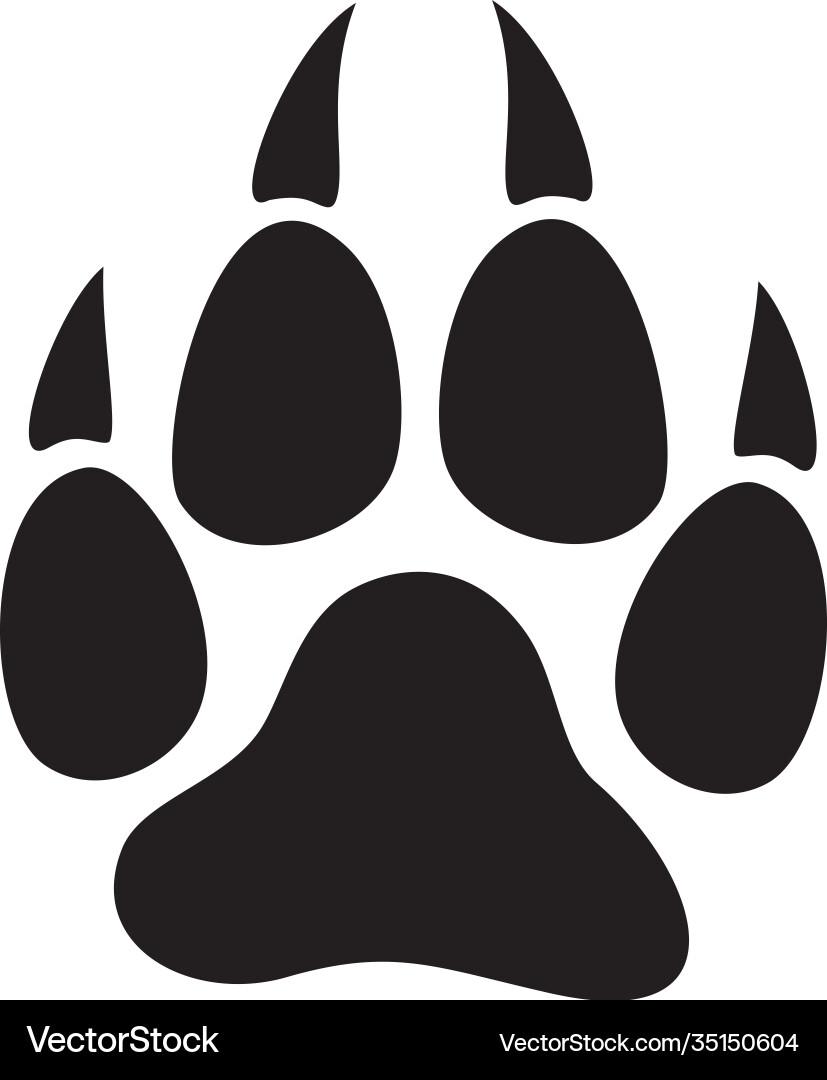 Wolf Paw Print Vector Images over 4 900 