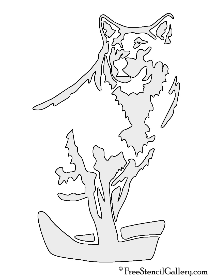 Wolf Stencils Free Printable