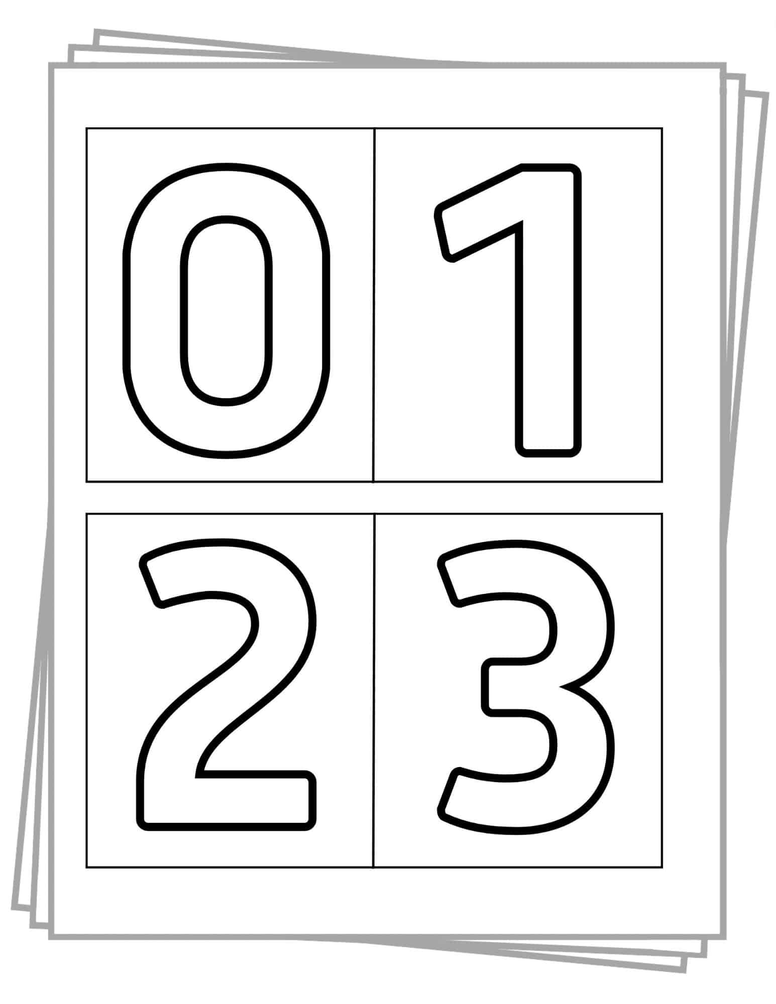 Free Printable Stencil Numbers