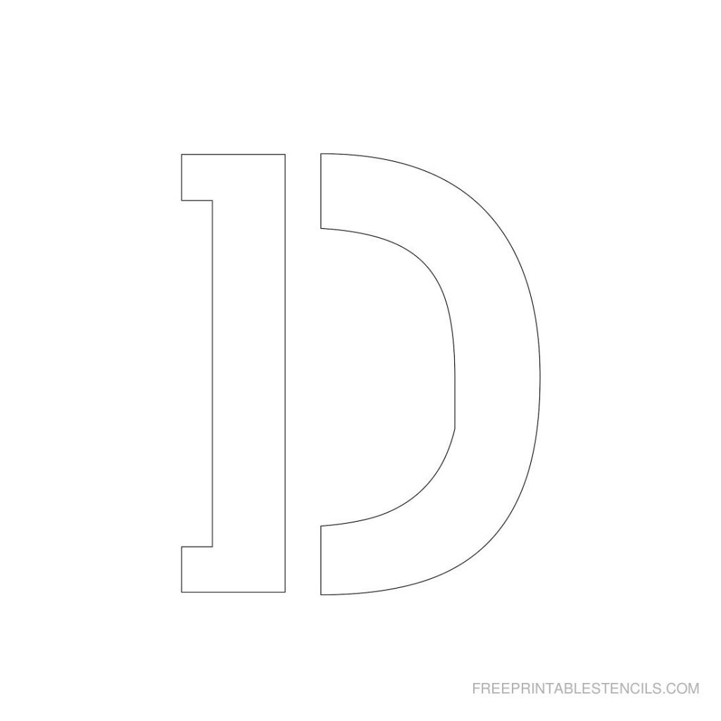 Free Printable 3.5 Inch Alphabet Stencil