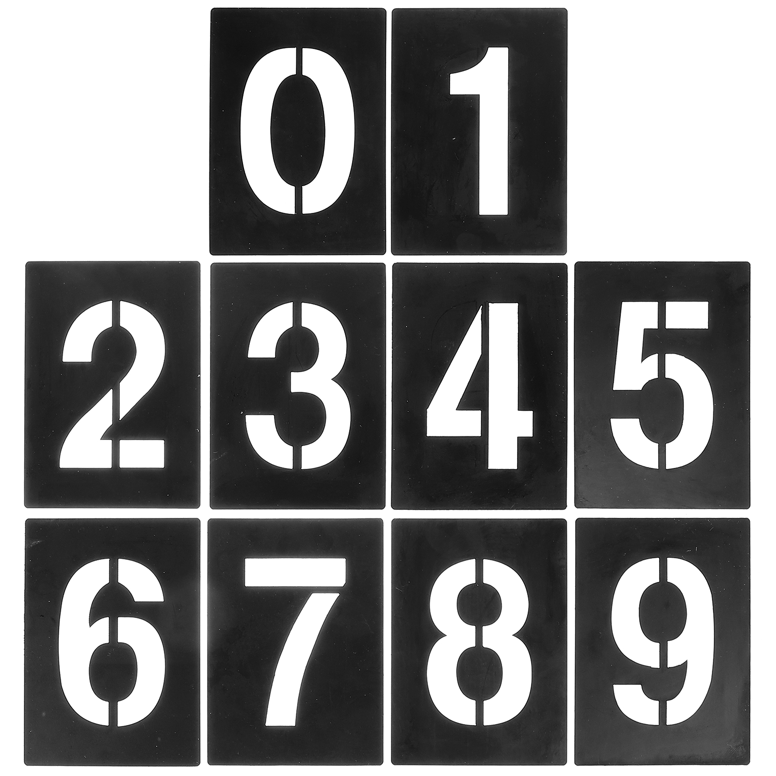 1 Set Number Stencil 0 9 Address Number Stencil Number Templates Worksheets Library