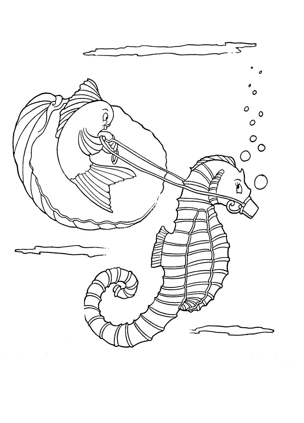 10 Sea Animals Printable Coloring Pages The Graphics Fairy