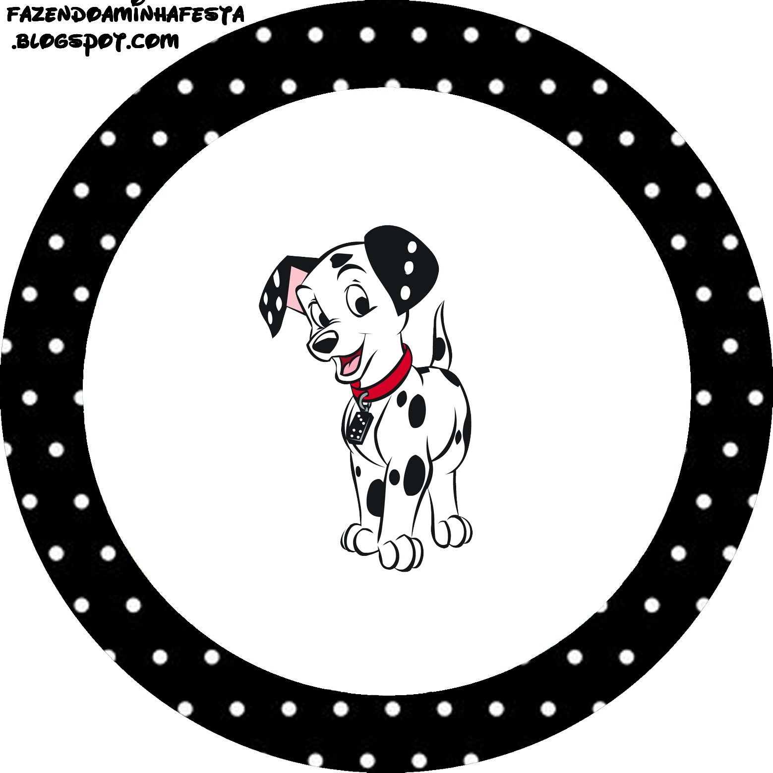 Free Printable 101 Dalmatians Spots Stencils