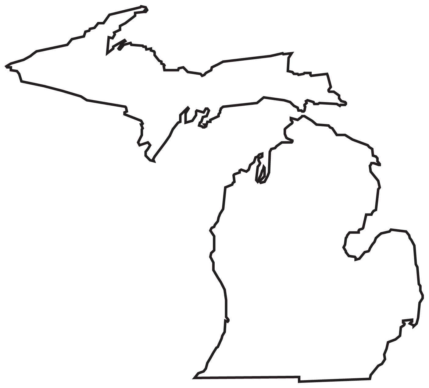 12 Michigan Map Ideas Michigan Michigan Outline Michigan Crafts