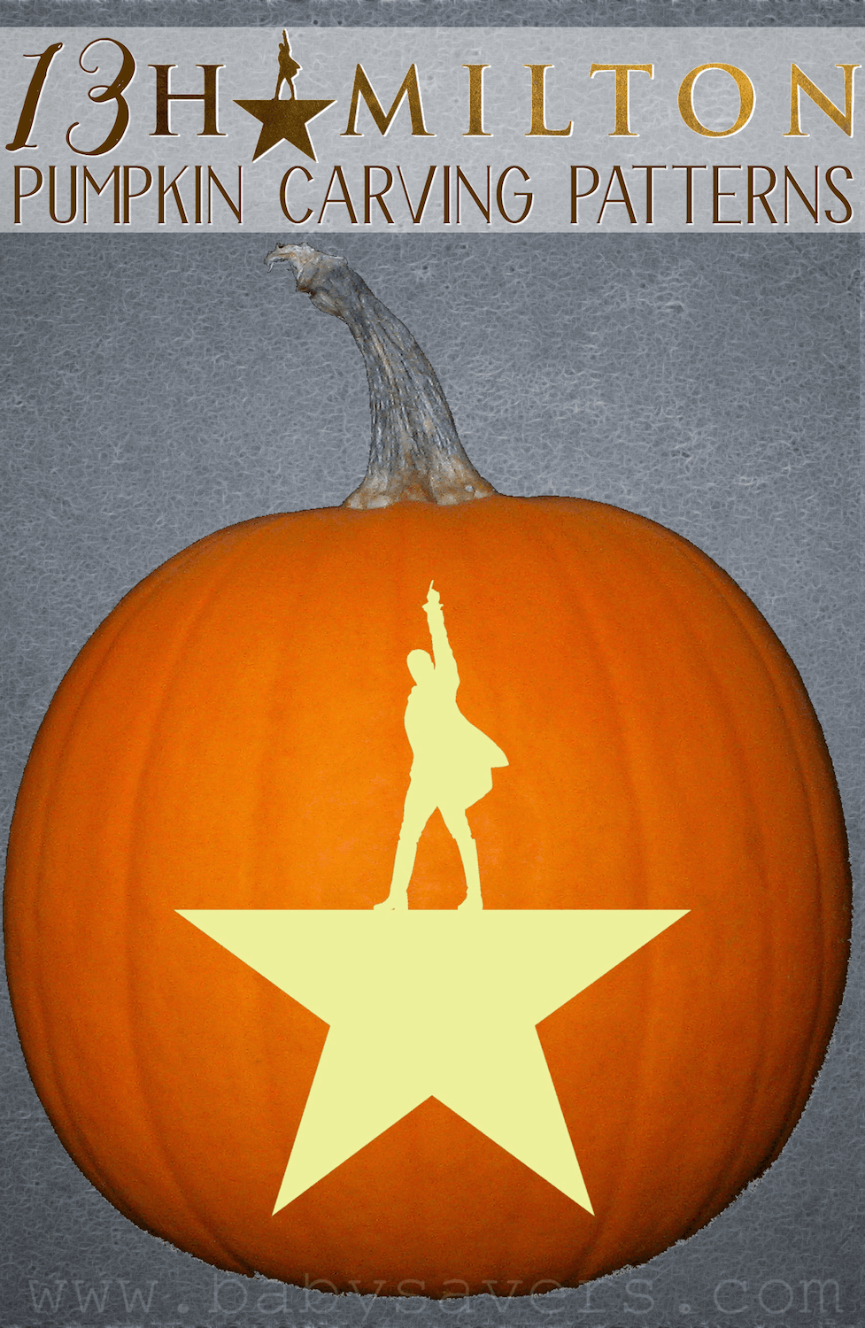 Free Printable Hamilton Pumpkin Carving Stencils