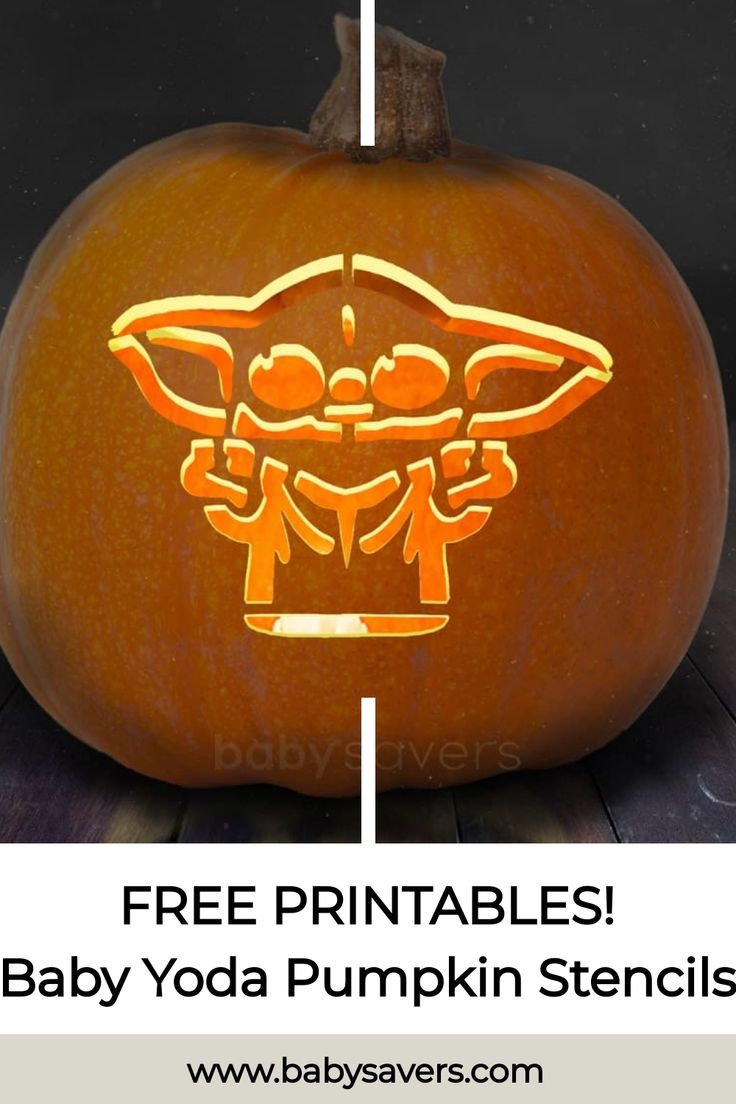 13 Printable Grogu Pumpkin Carving Stencils