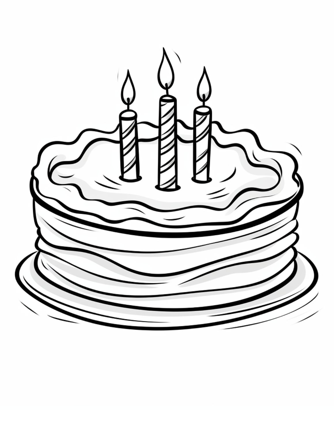 5Th Birthday Cake Stencils Printable Free