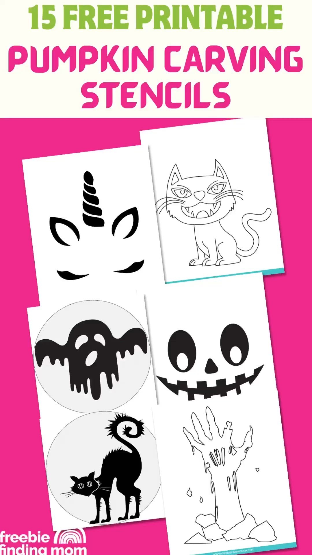 Ghost B.C. Pumpkin Stencil Printable Free