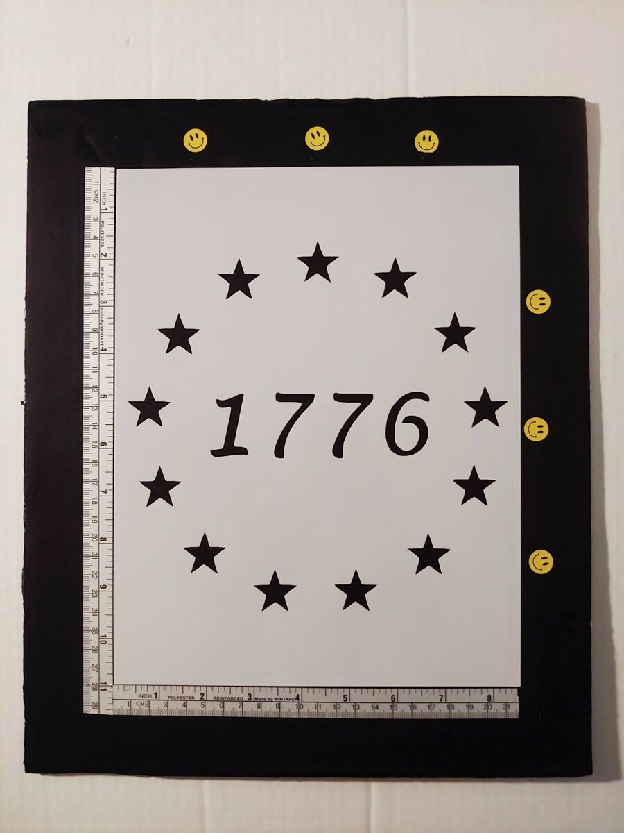 1776 Betsy Ross Flag 13 Stars 8 5 X 11 Stencil FAST FREE SHIPPING EBay