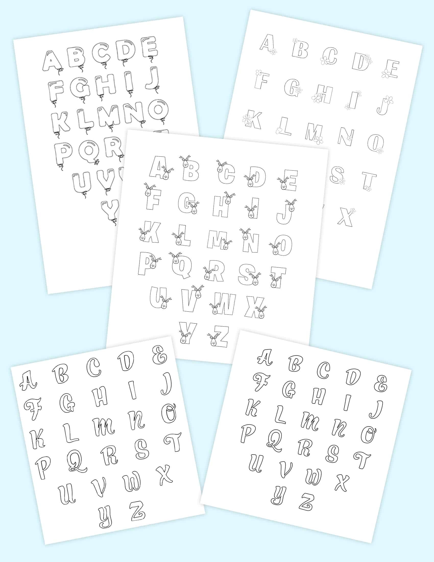 18 Free Printable Bubble Letters Templates