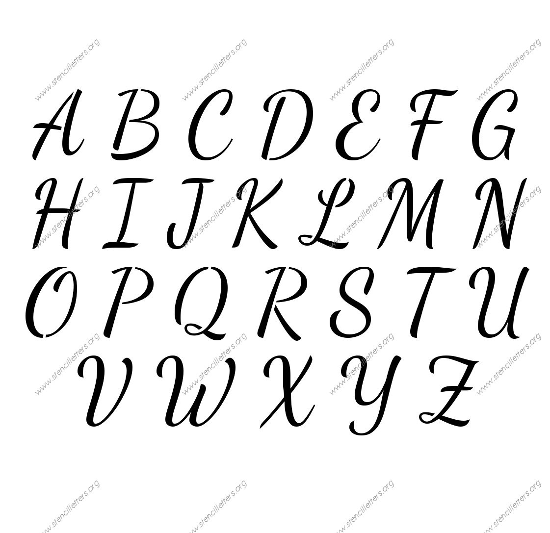 Free Printable Cursive Stencils