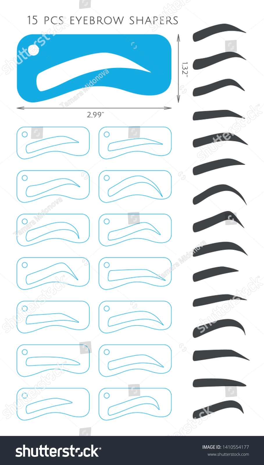 2 Eyebrow Stencil Printable Royalty Free Images Stock Photos Pictures Shutterstock