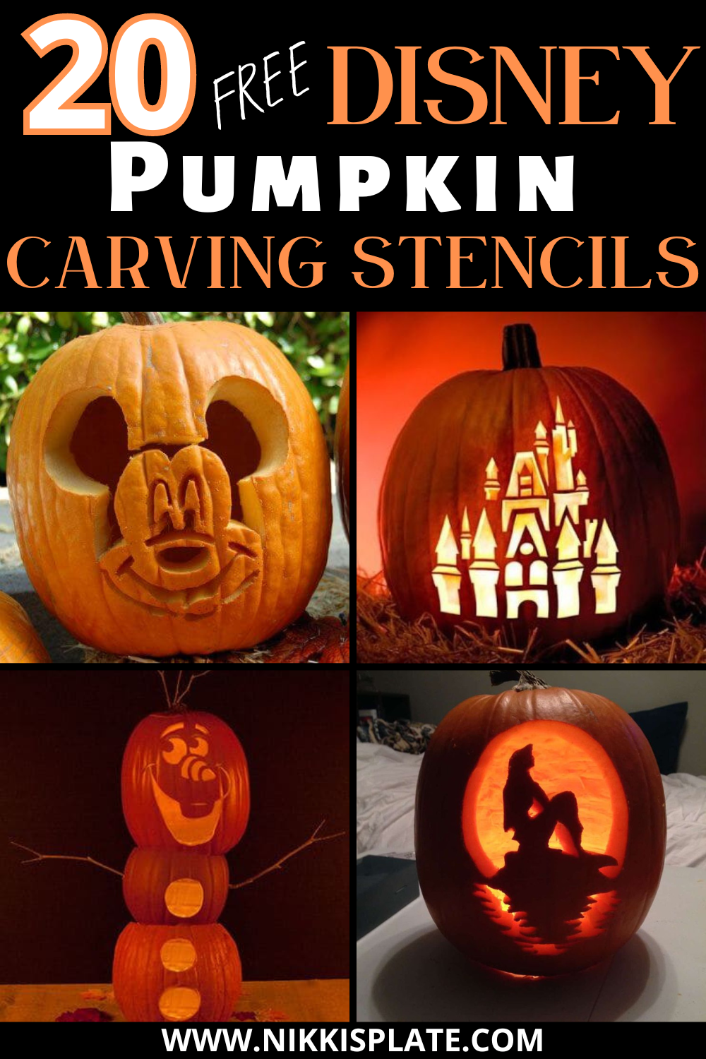 High Detail Pumpkin Stencils Free Printable