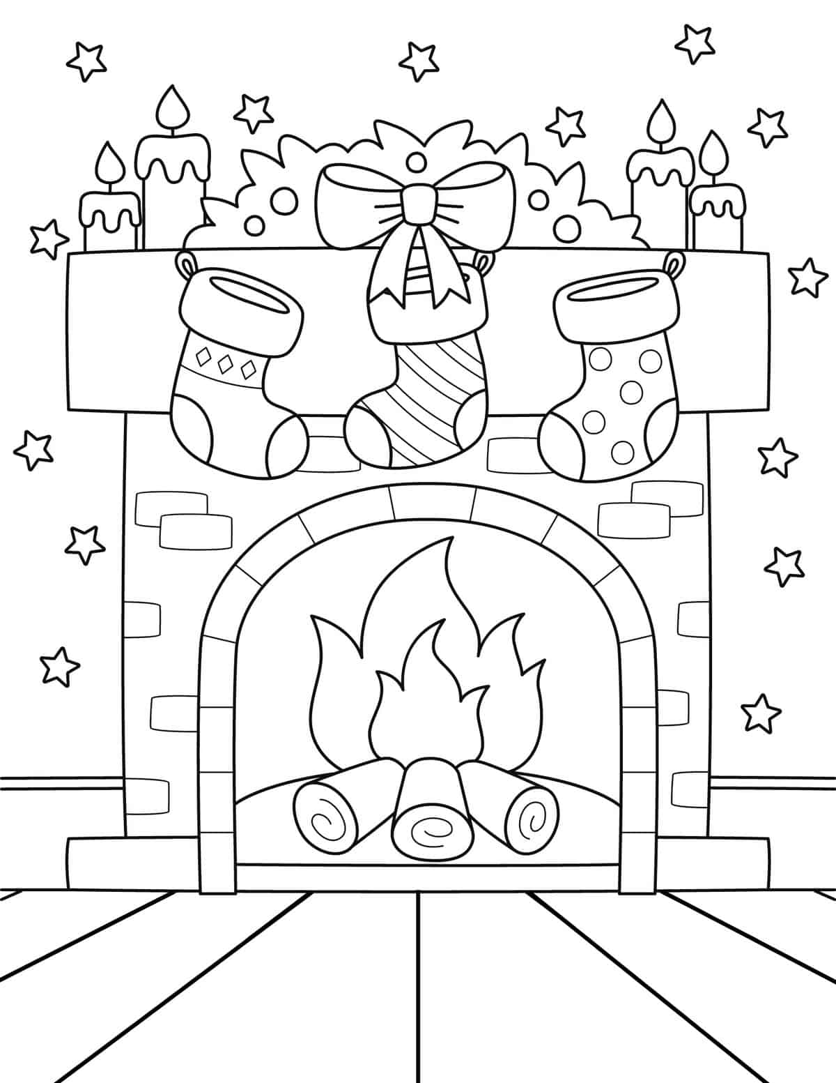 Free Printable Christmas Chimney Stencils