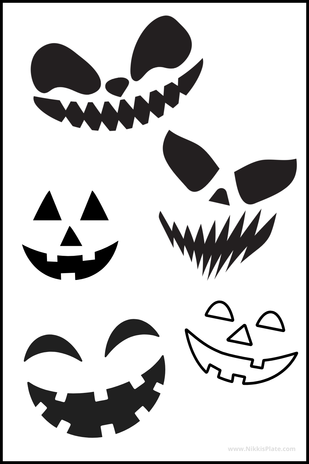 Free Printable Stencil Halloween Cutouts