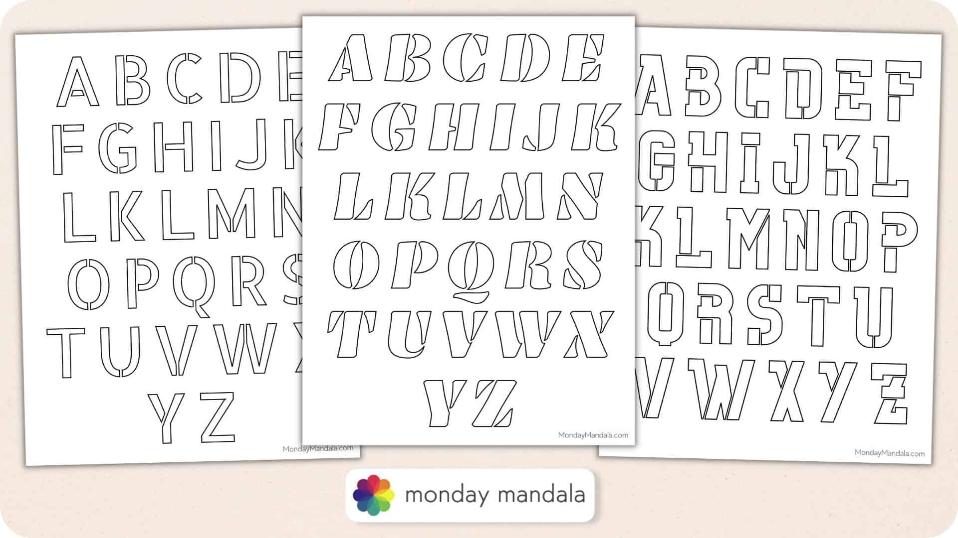 One Inch Stencils Printable Free