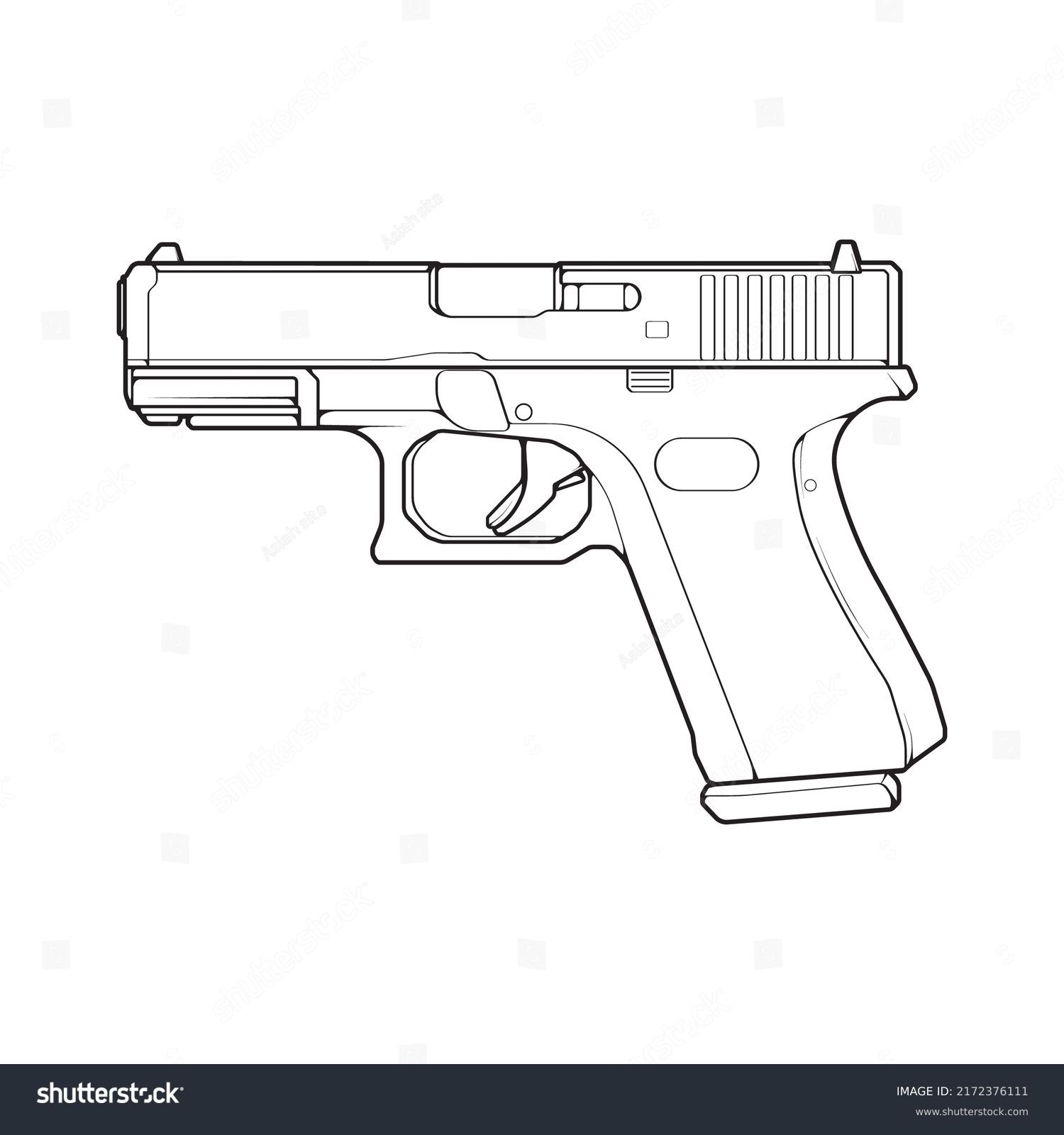 Free Printable Glock Gun Stencils