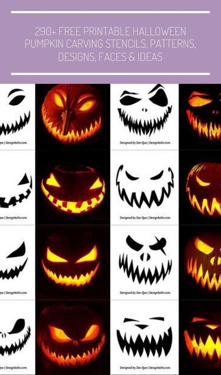 Free Printable Pumpkin Carving Stencils Scary