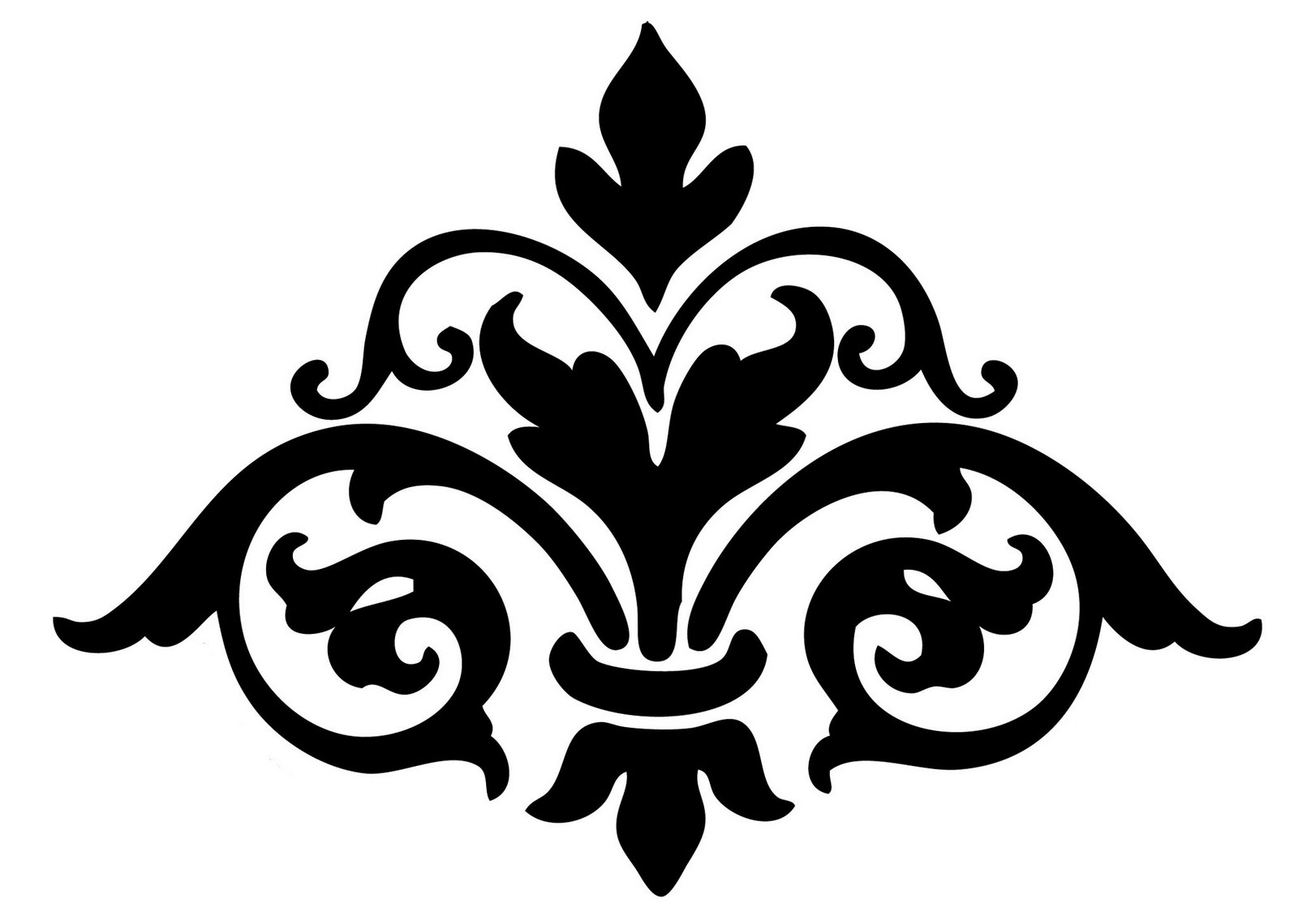 3 Damask Image Clipart The Graphics Fairy