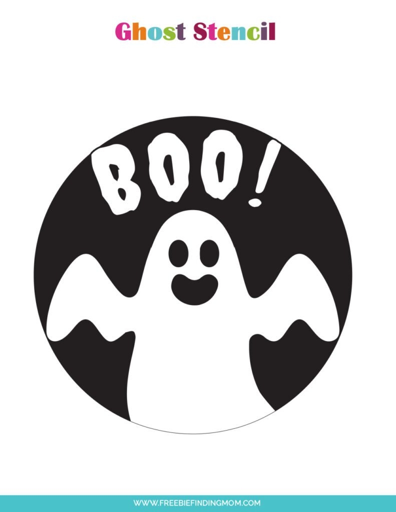 3 Free Printable Cute Ghost Pumpkin Stencils