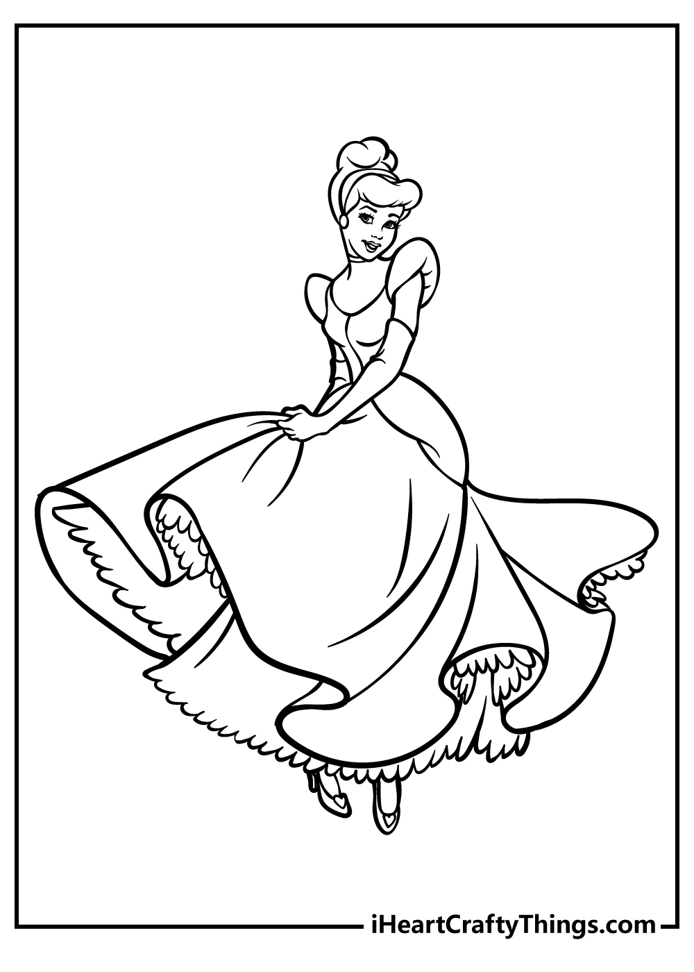 30 Cinderella Coloring Pages 100 Free Printables 