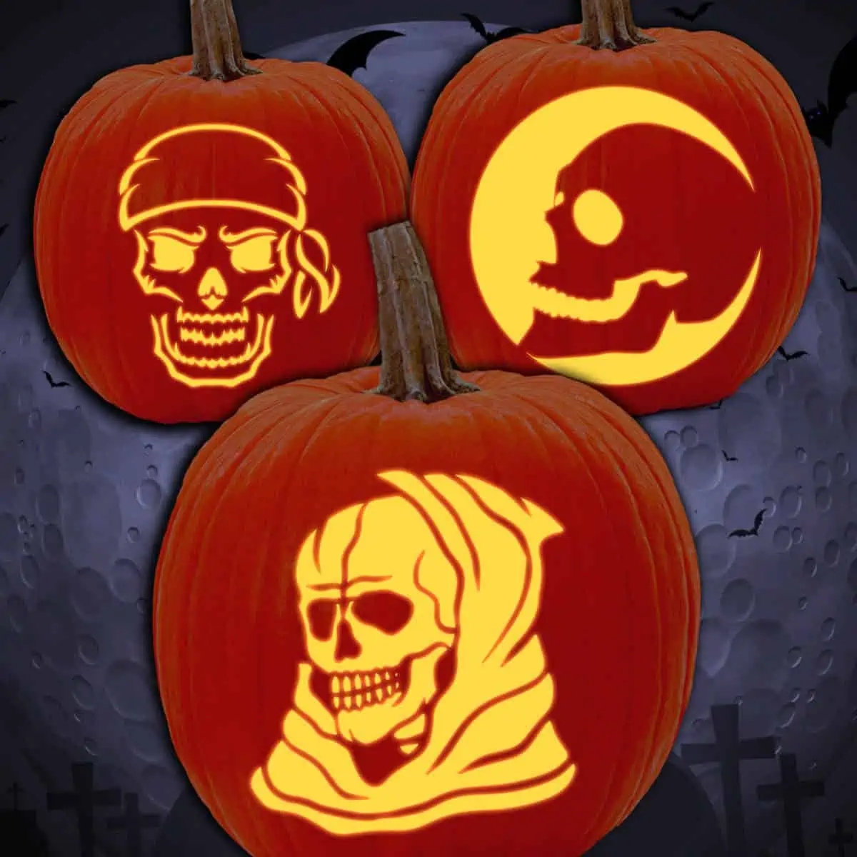 Sugar Skull Pumpkin Stencils Free Printable