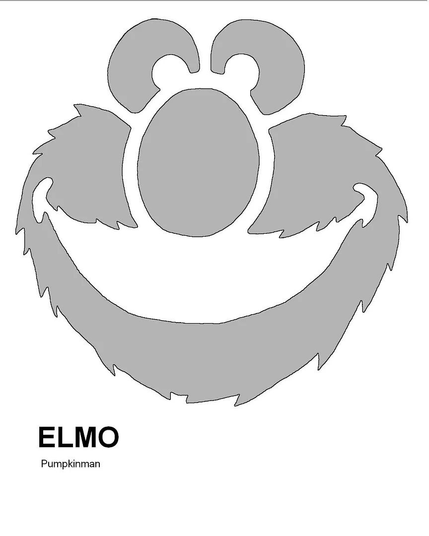 31 Days Of Halloween Hijinks Bonus Post Free Elmo Pumpkin Stencil and More Dane Jackson Musings Of A Curious Mind