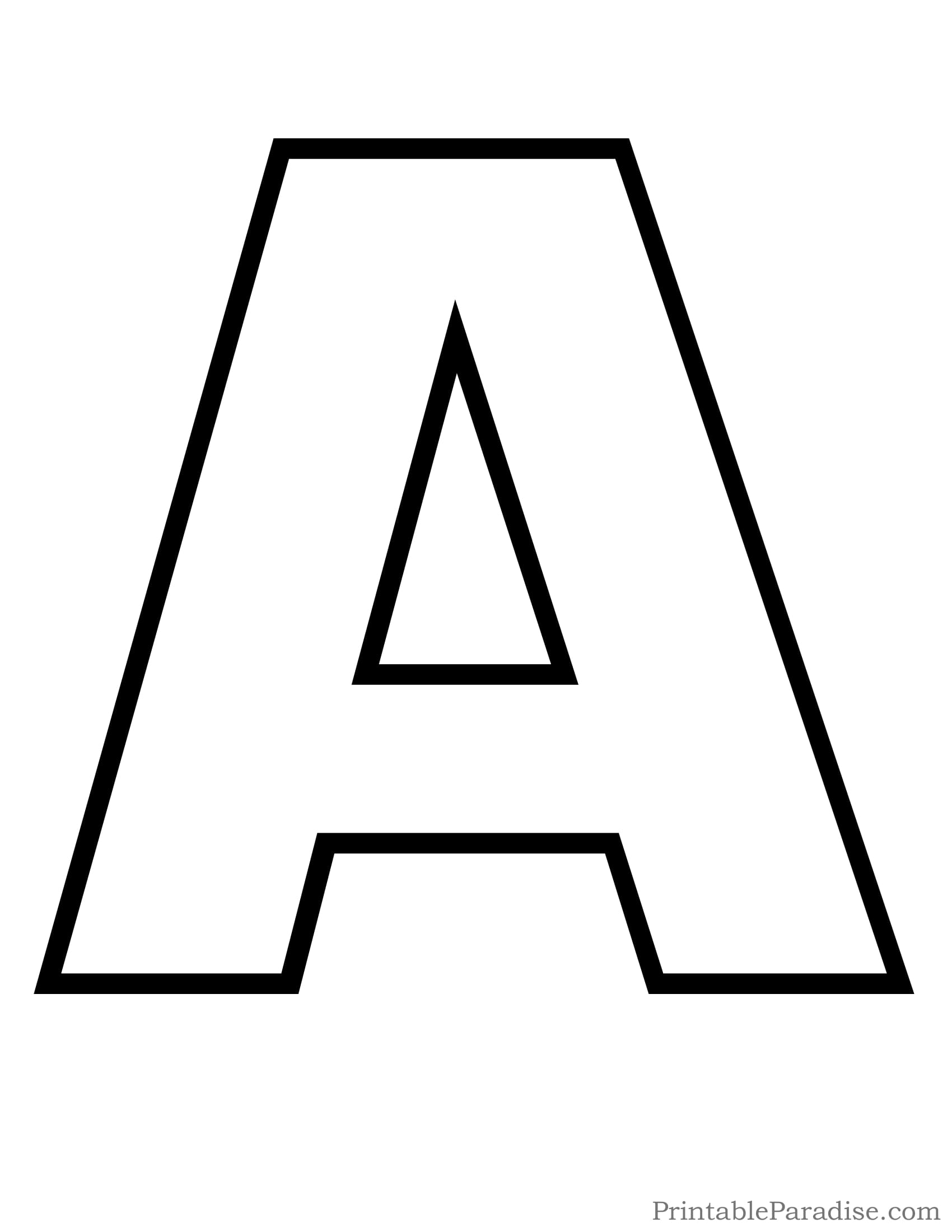 Letter Stencil 2018 Free Printable