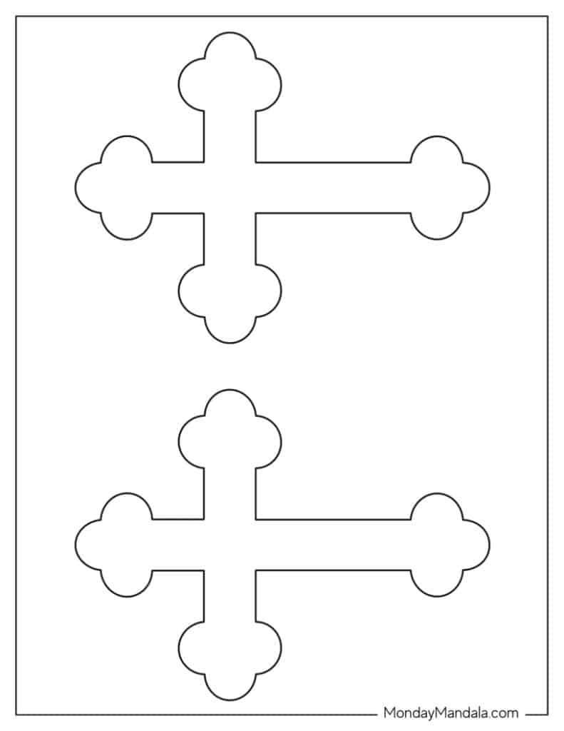 48 Cross Templates Free PDF Printables 