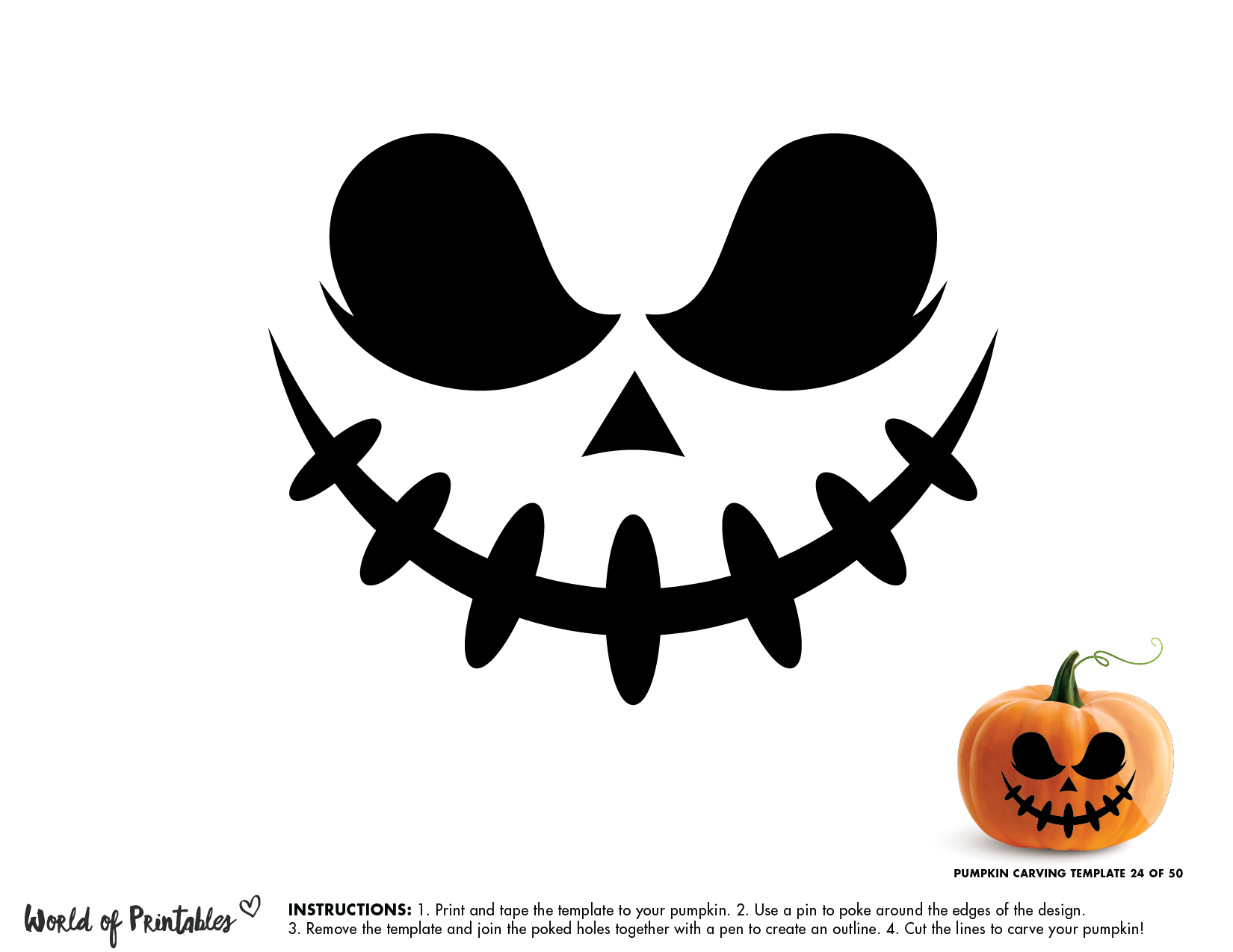 Free Printable Pumpkin Drill Stencils