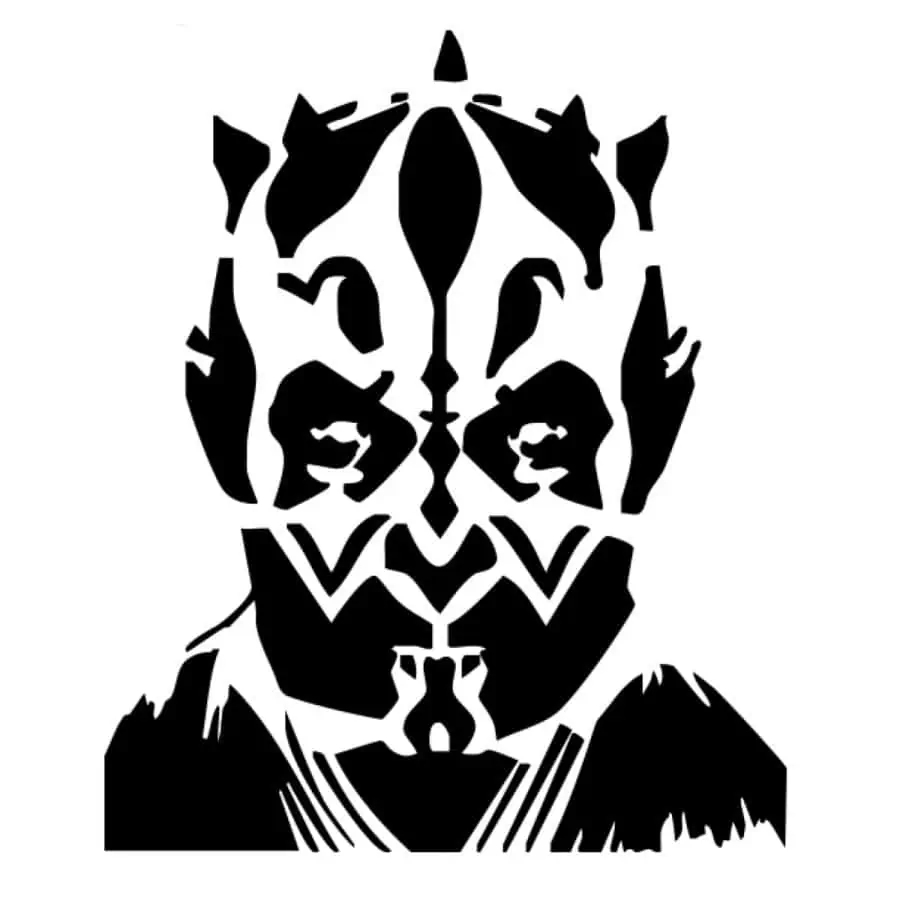 Free Printable Darth Moul Pumpkin Stencils