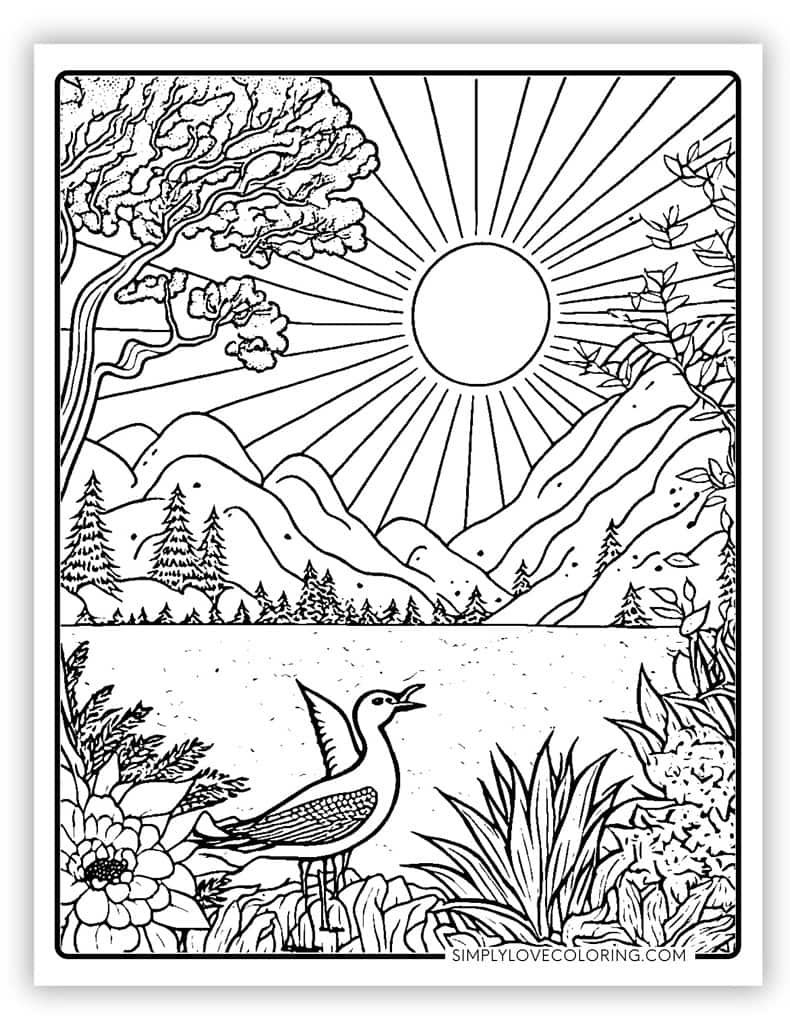 Free Printable Nature Scene Stencils