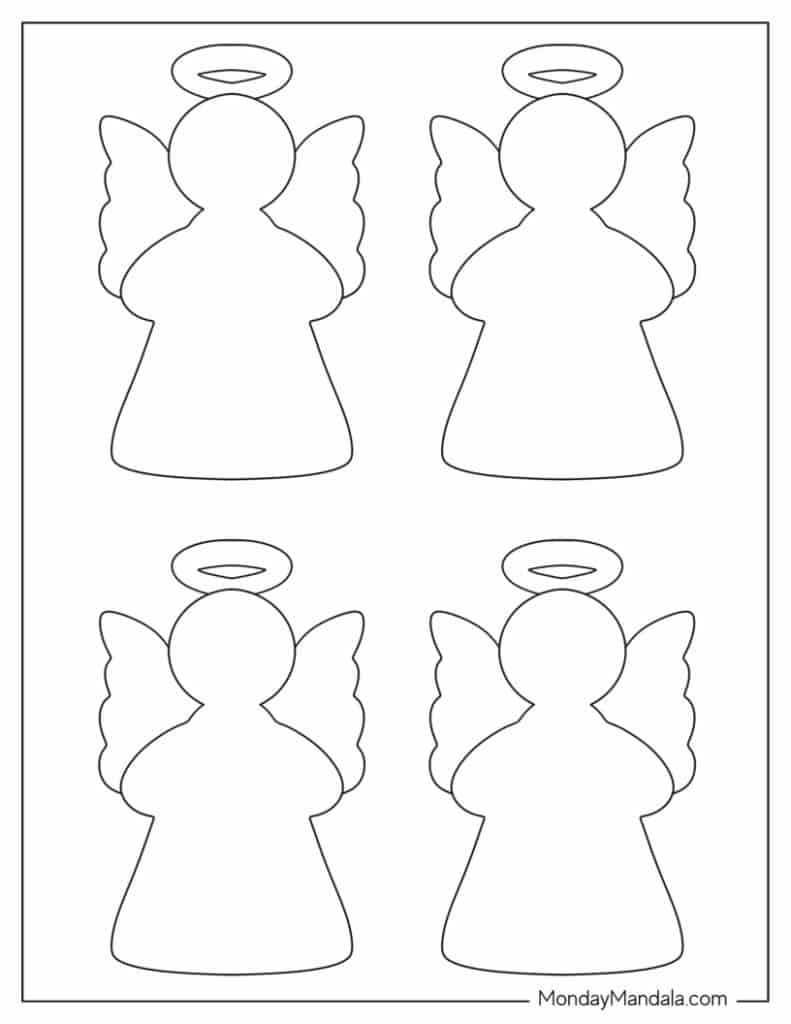 Free Printable Angel Stencil Templates