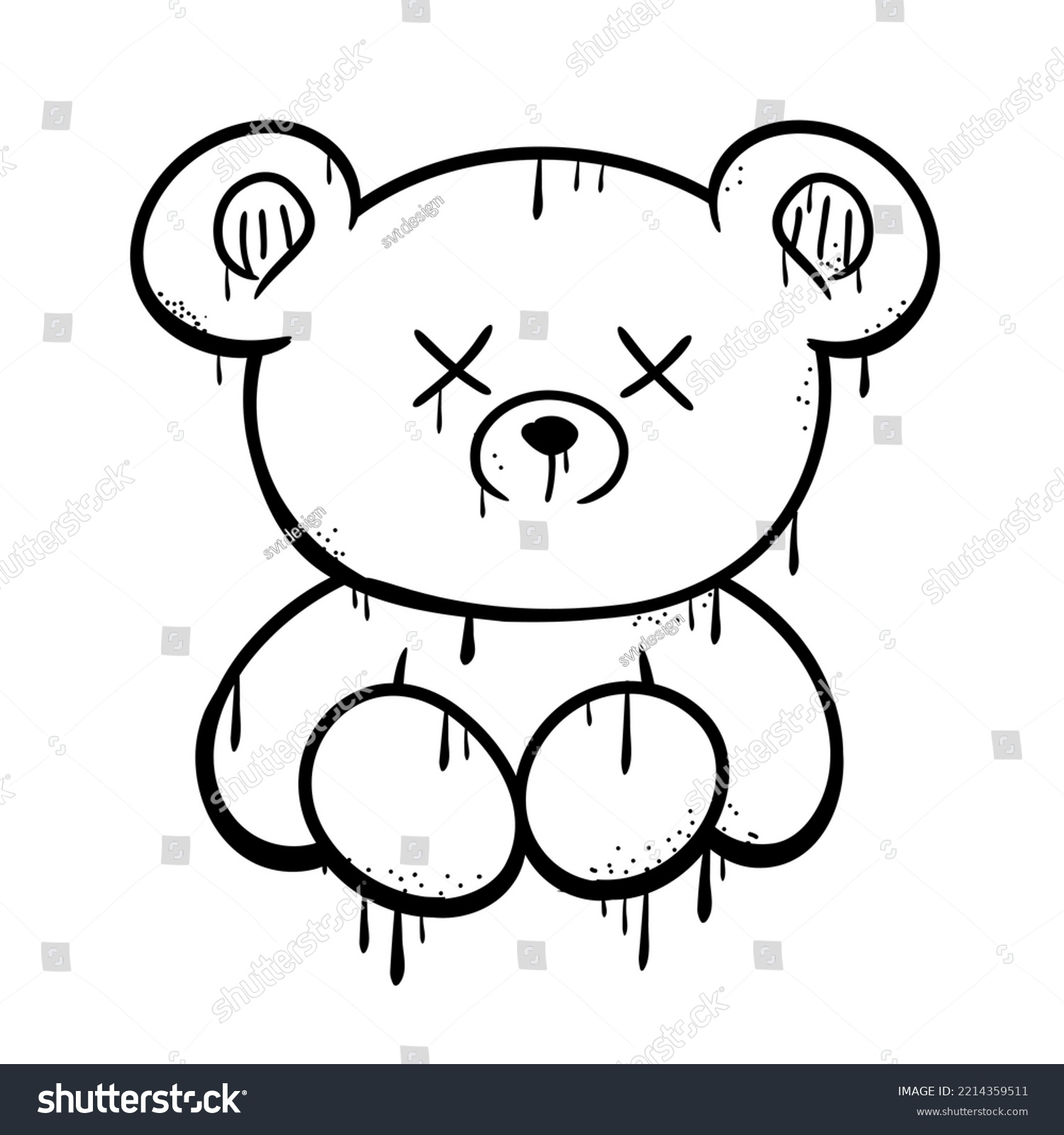 61 Punk Rock Teddy Bear Stock Vectors And Vector Art Shutterstock