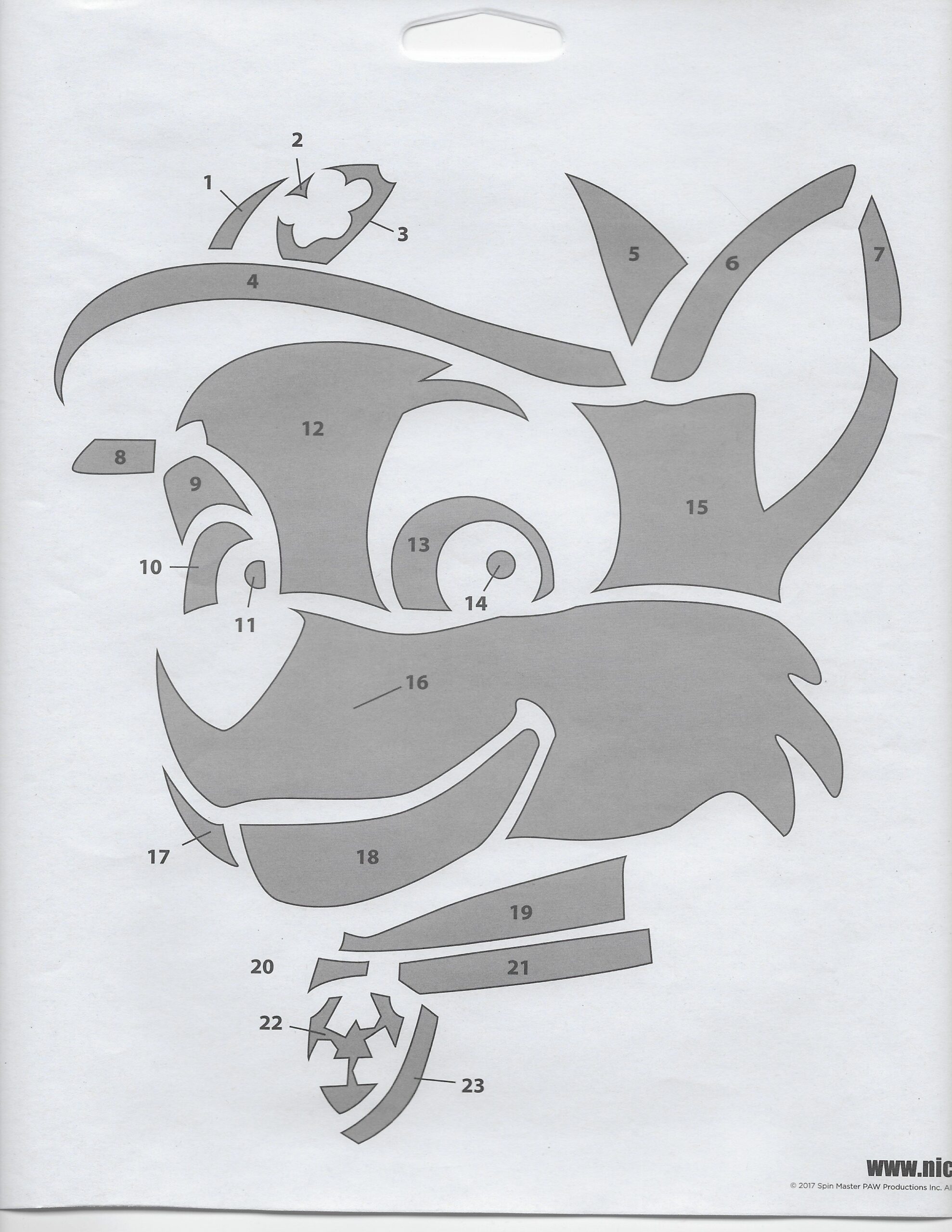 Free Printable Chase Pumpkin Stencil