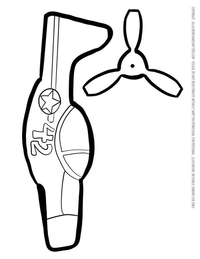 Free Printable Propeller Stencil Template
