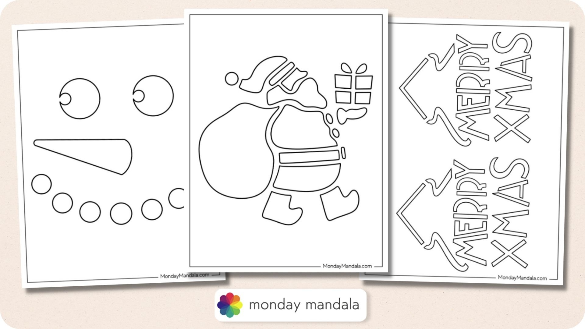 Free Printable Xmas Stencils