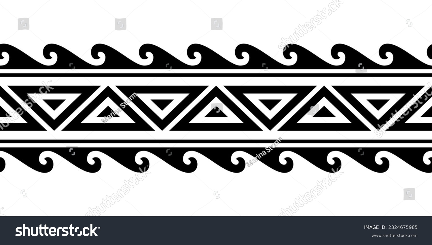76 Aztec Pattern Aztec Tribal Band Tattoo Designs Royalty Free Images Stock Photos Pictures Shutterstock