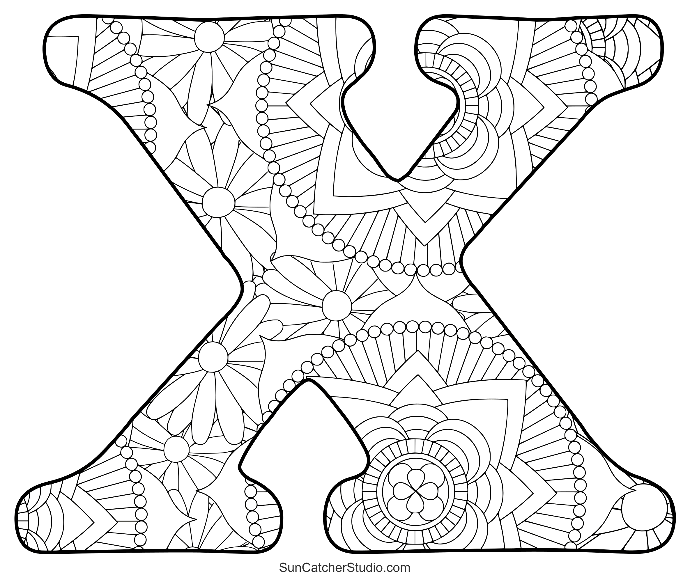 ABC Coloring Pages Free Alphabet Letter Colouring Sheets Free Printables Monograms Design Tools Patterns DIY Projects