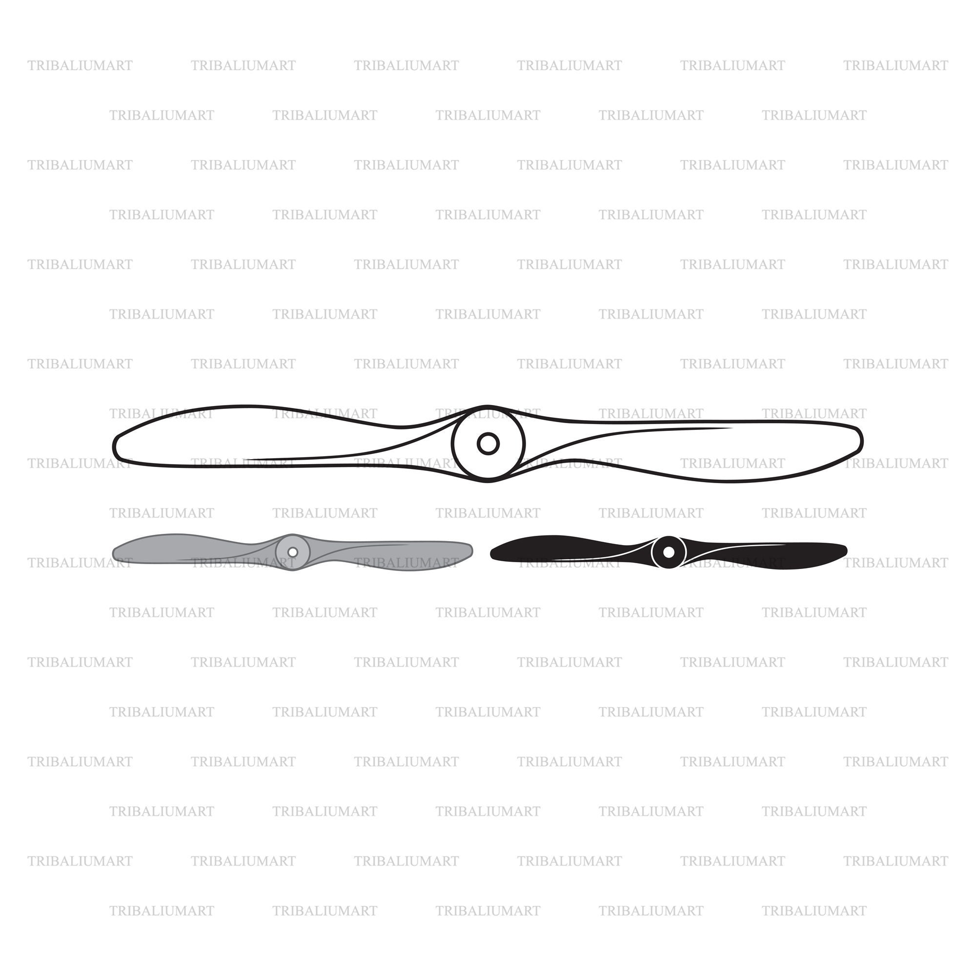 Airplane Propeller Cut Files For Cricut Clip Art Silhouettes eps Svg Pdf Png Dxf Jpeg Etsy Sweden