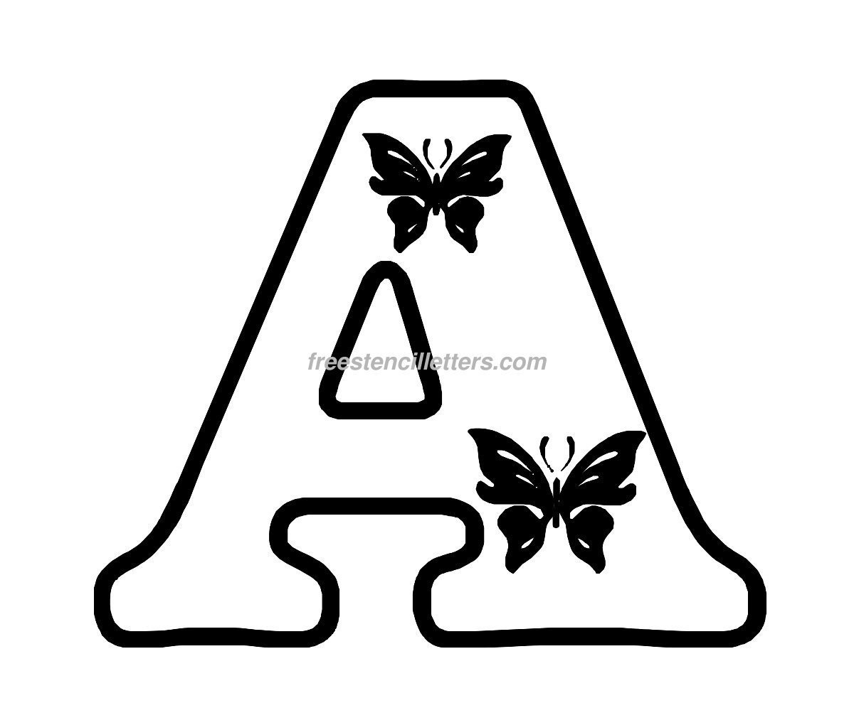 Alphabet Stencil Printable Printable Party Favors