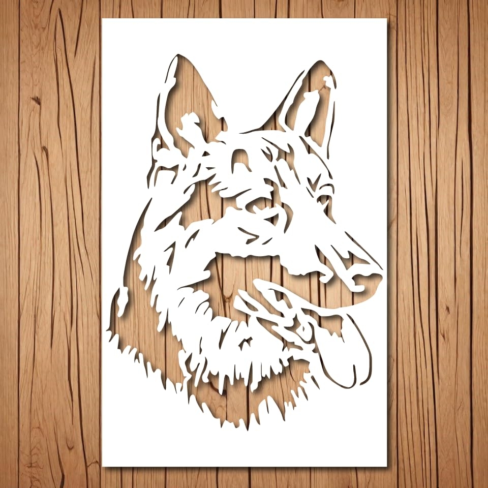 Free Printable 8X10 Wolf Stencils