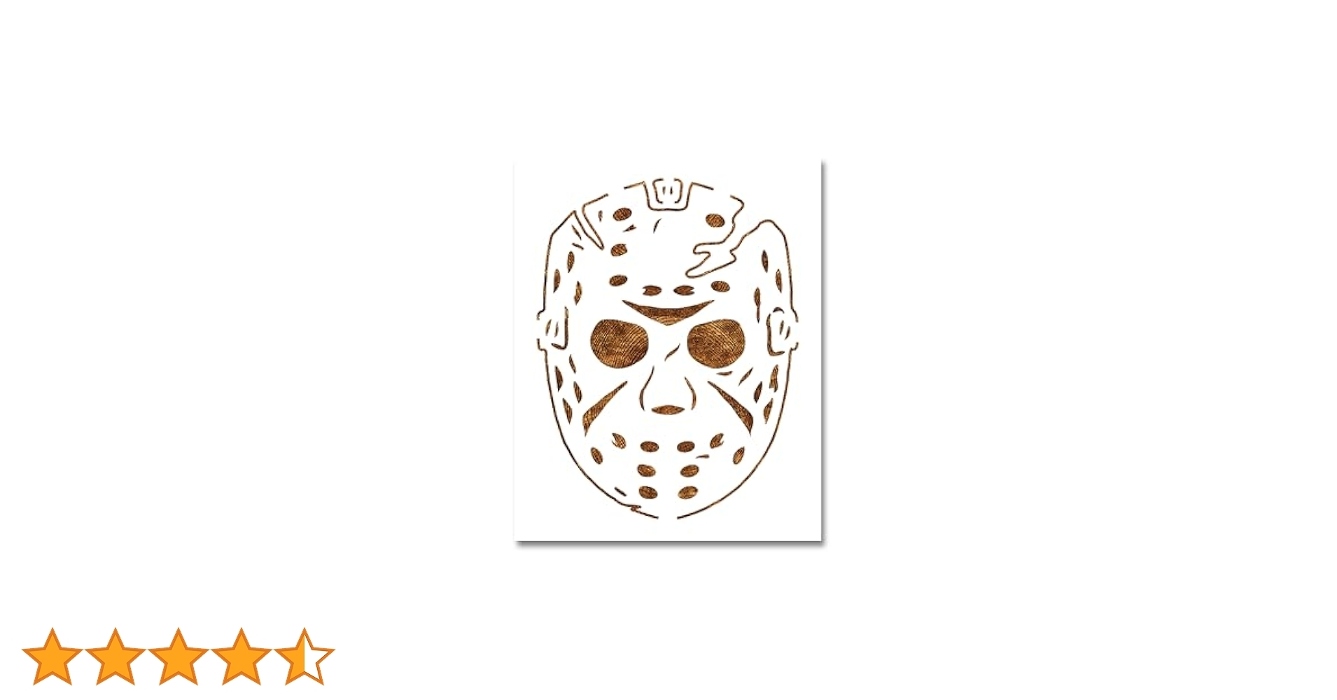 Free Printable Jason Mask Pumpkin Stencil
