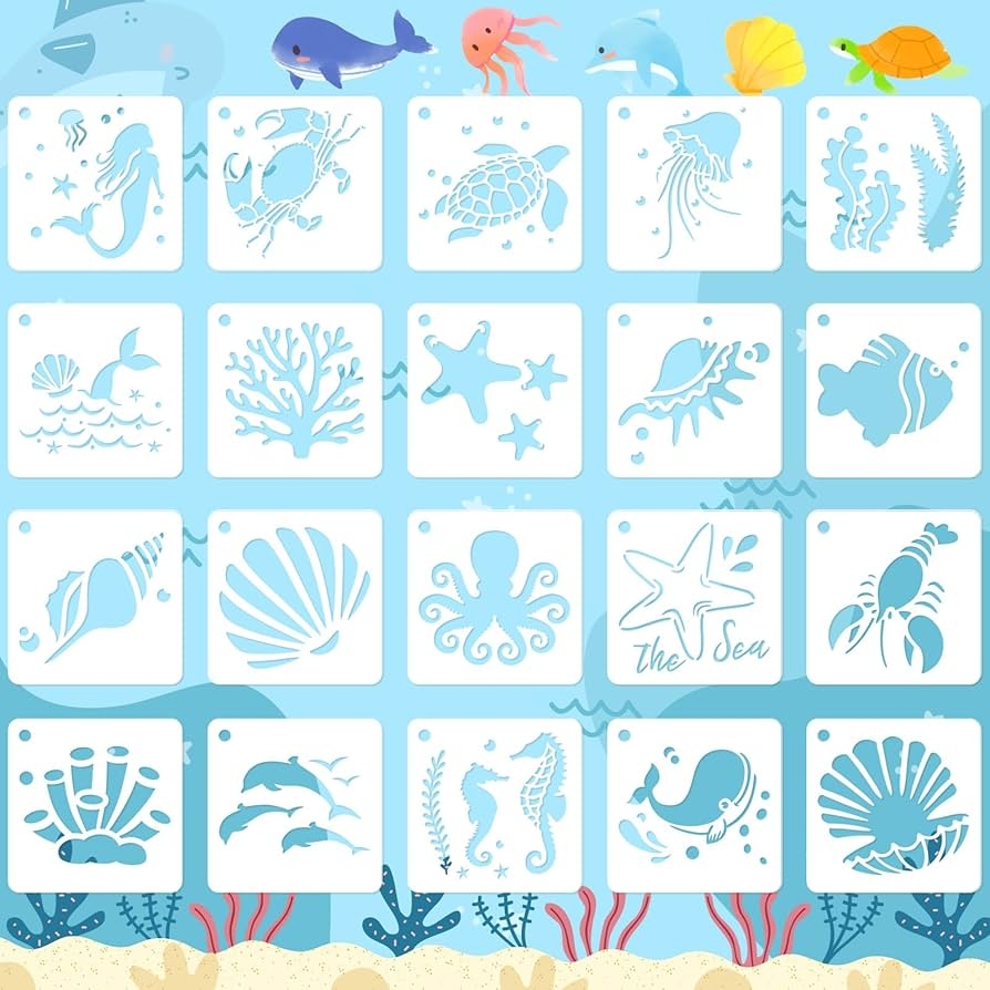 Free Printable Sea Life Stencils